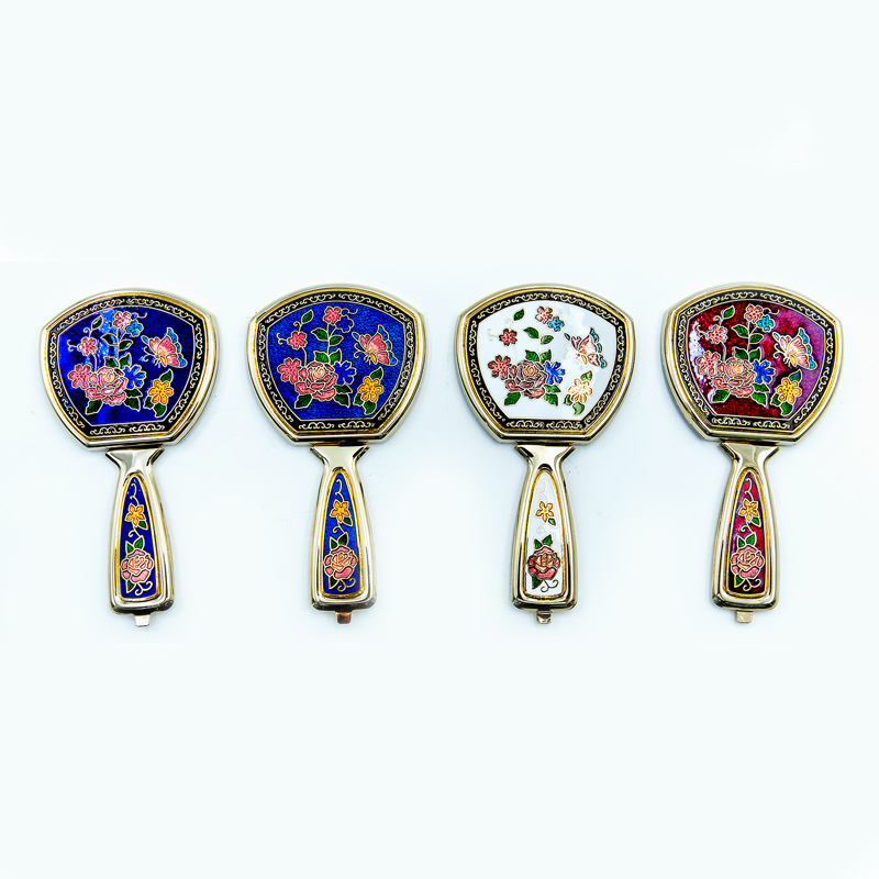 wholesale cloisonne foldable makeup mirror